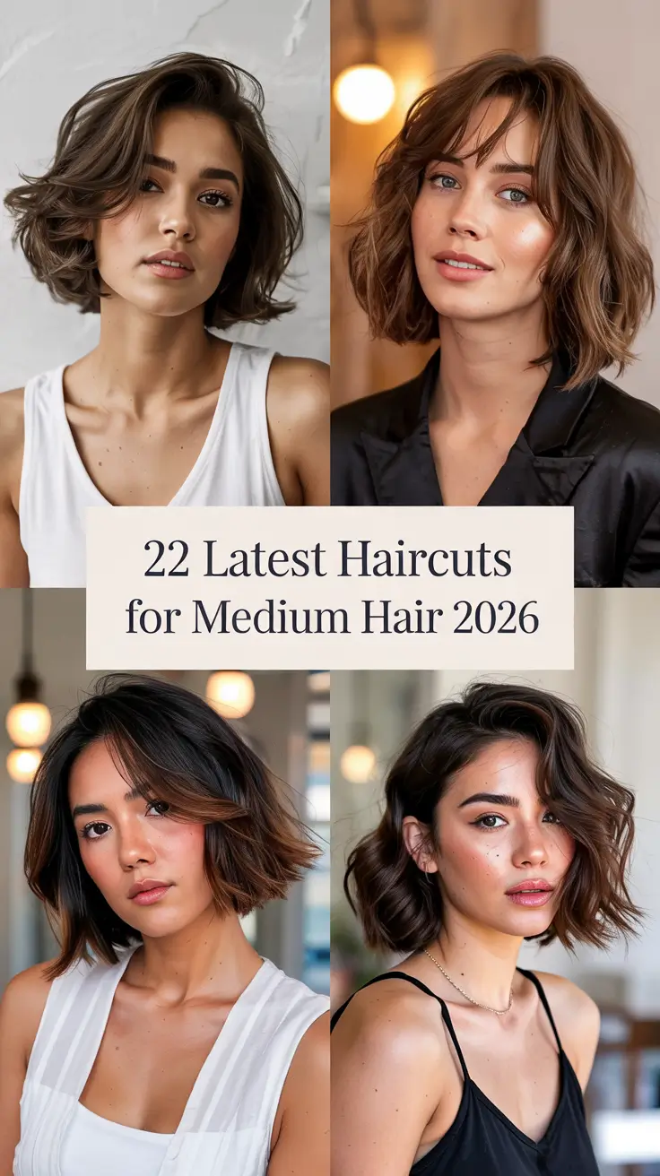 Latest Haircuts for Medium Hair 2026 – Layered, Trendy, and Effortlessly Chic