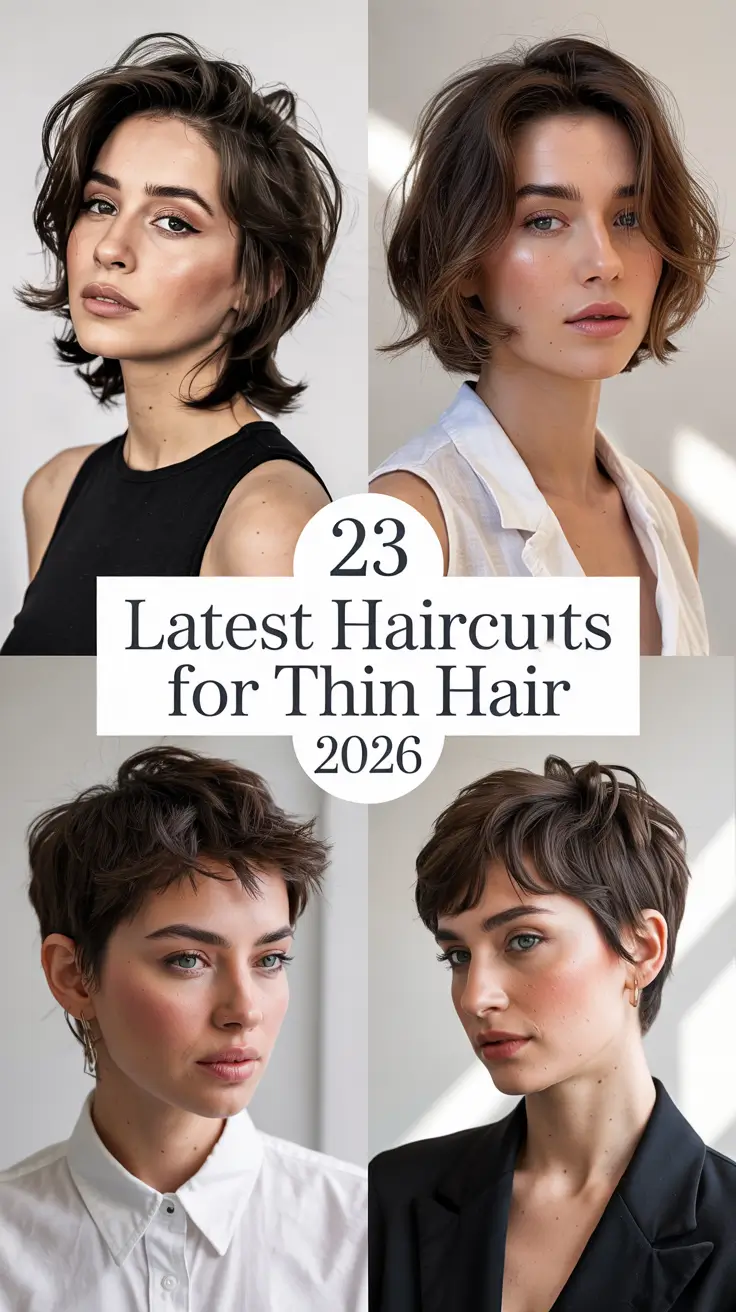 Latest Haircuts for Thin Hair 2026 – Fresh Looks and Voluminous Styles for Every Face Shape