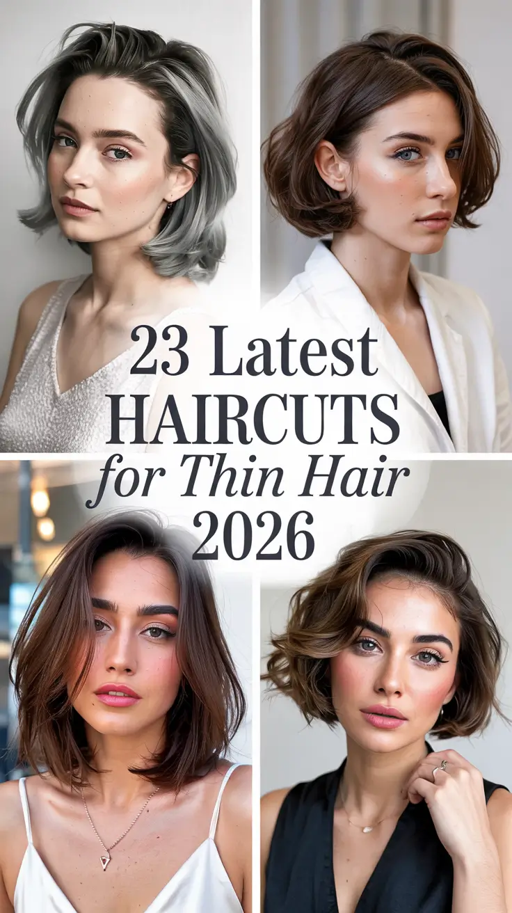 Latest Haircuts for Thin Hair 2026 – Fresh Looks and Voluminous Styles for Every Face Shape