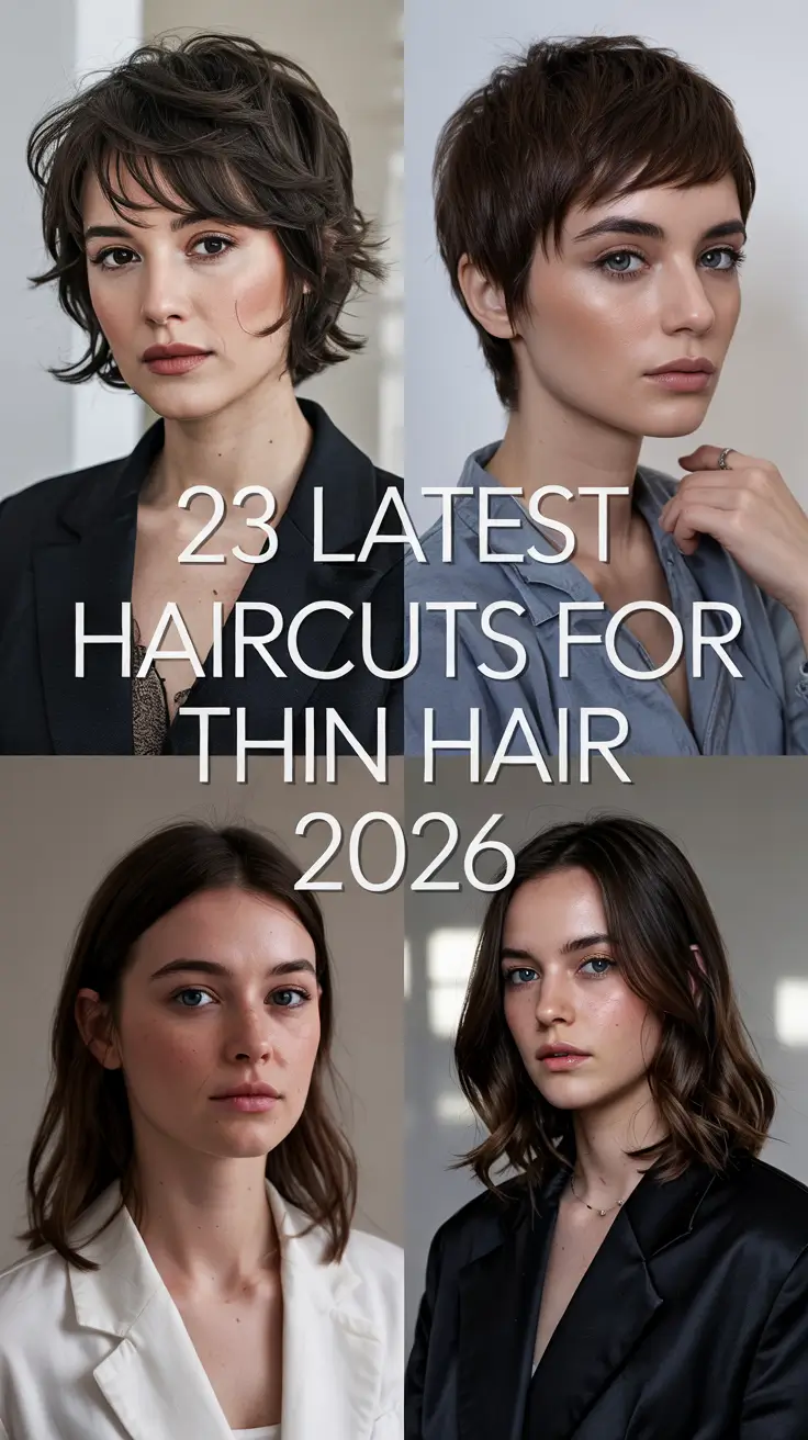 Latest Haircuts for Thin Hair 2026 – Fresh Looks and Voluminous Styles for Every Face Shape