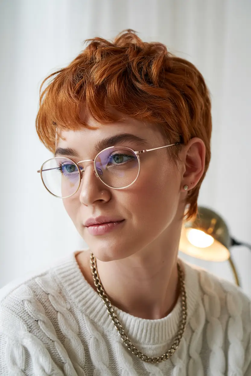 pixie haircuts Rusty Honey Glow