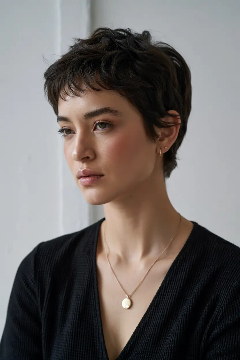 pixie haircuts Velvet Espresso Texture