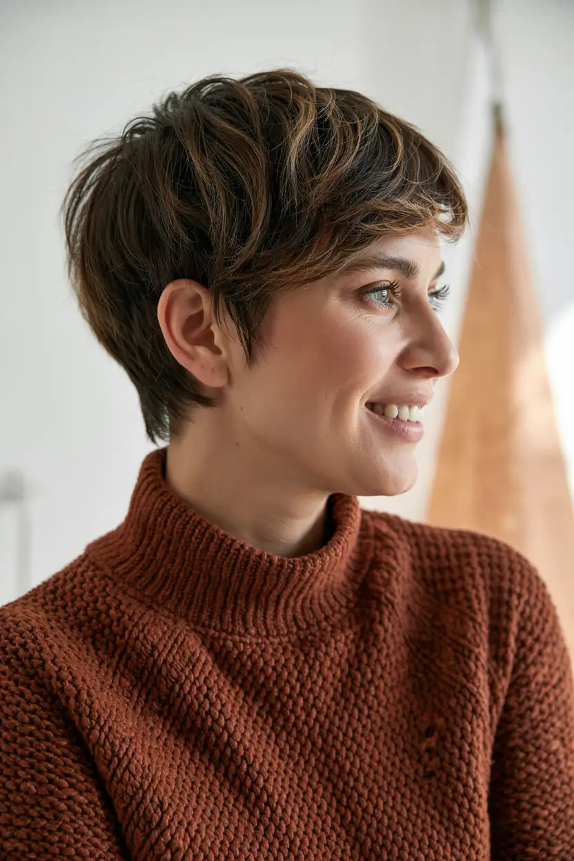 pixie haircuts Chestnut Harmony Layers