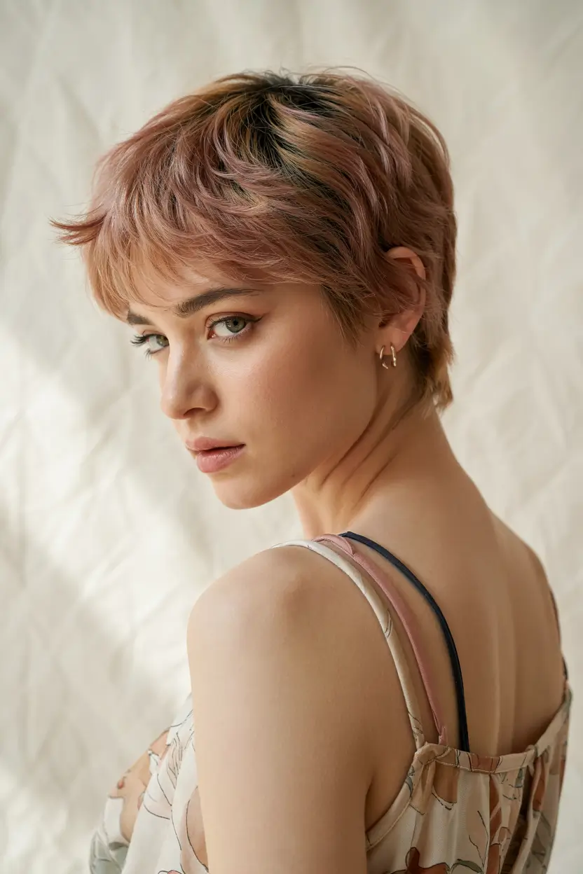 pixie haircuts Dusty Blush Pixie Mood