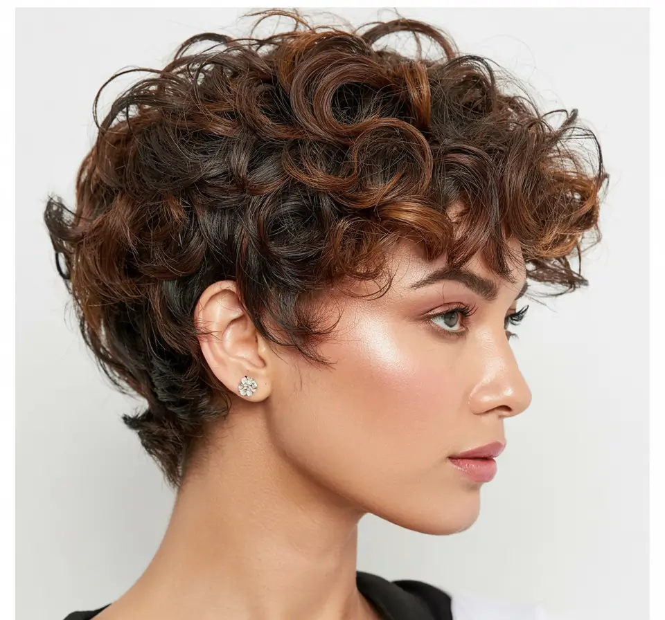 pixie haircuts Curly Pixie Charm