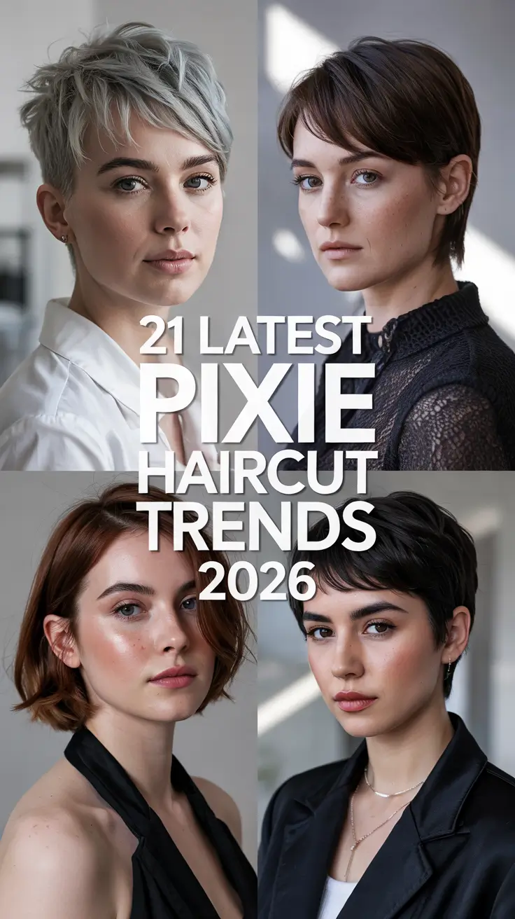 Latest Pixie Haircut Trends 2026 – Modern Short Haircuts for Women That Redefine Style