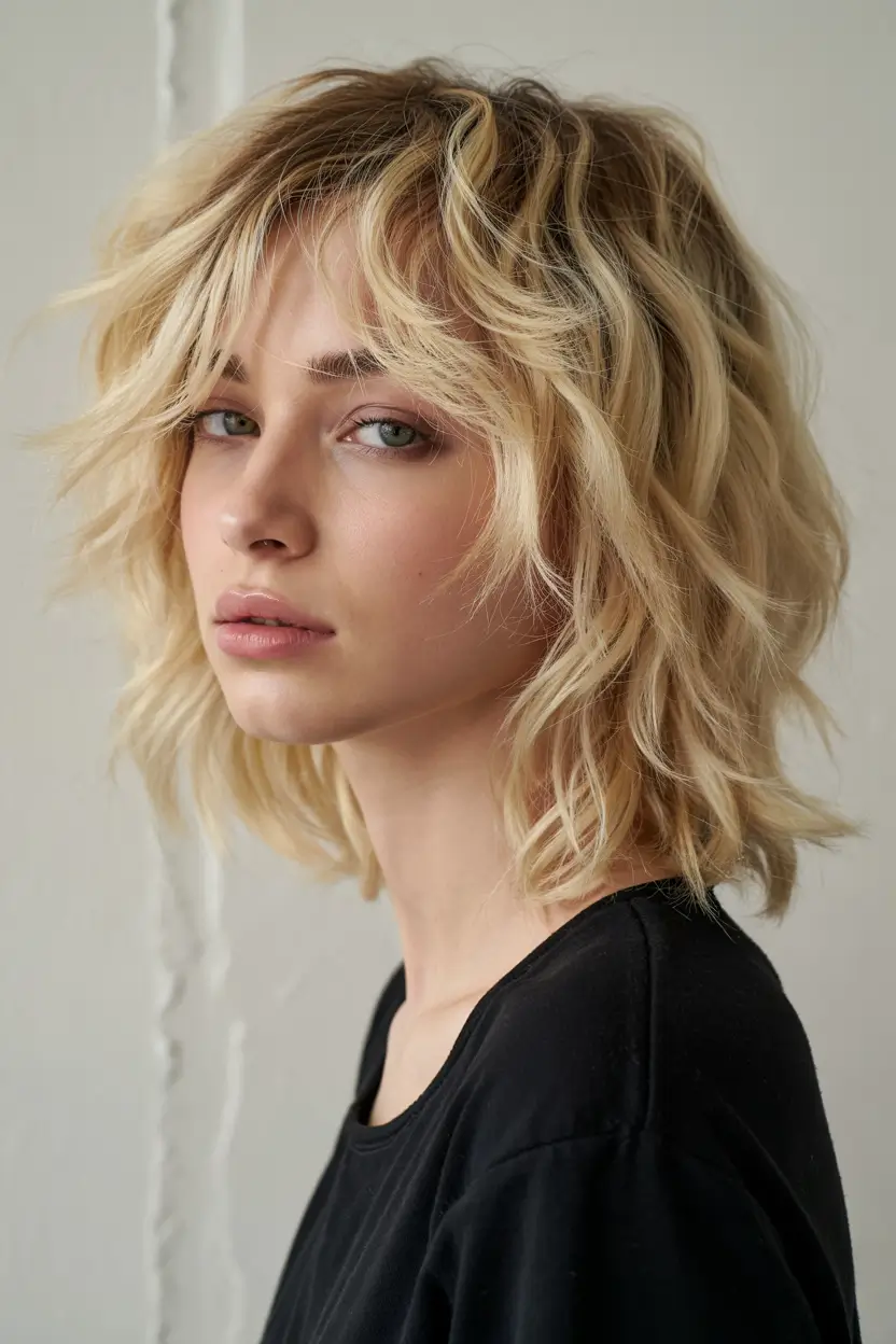 short haircuts for women Soft Layered Blonde Bob