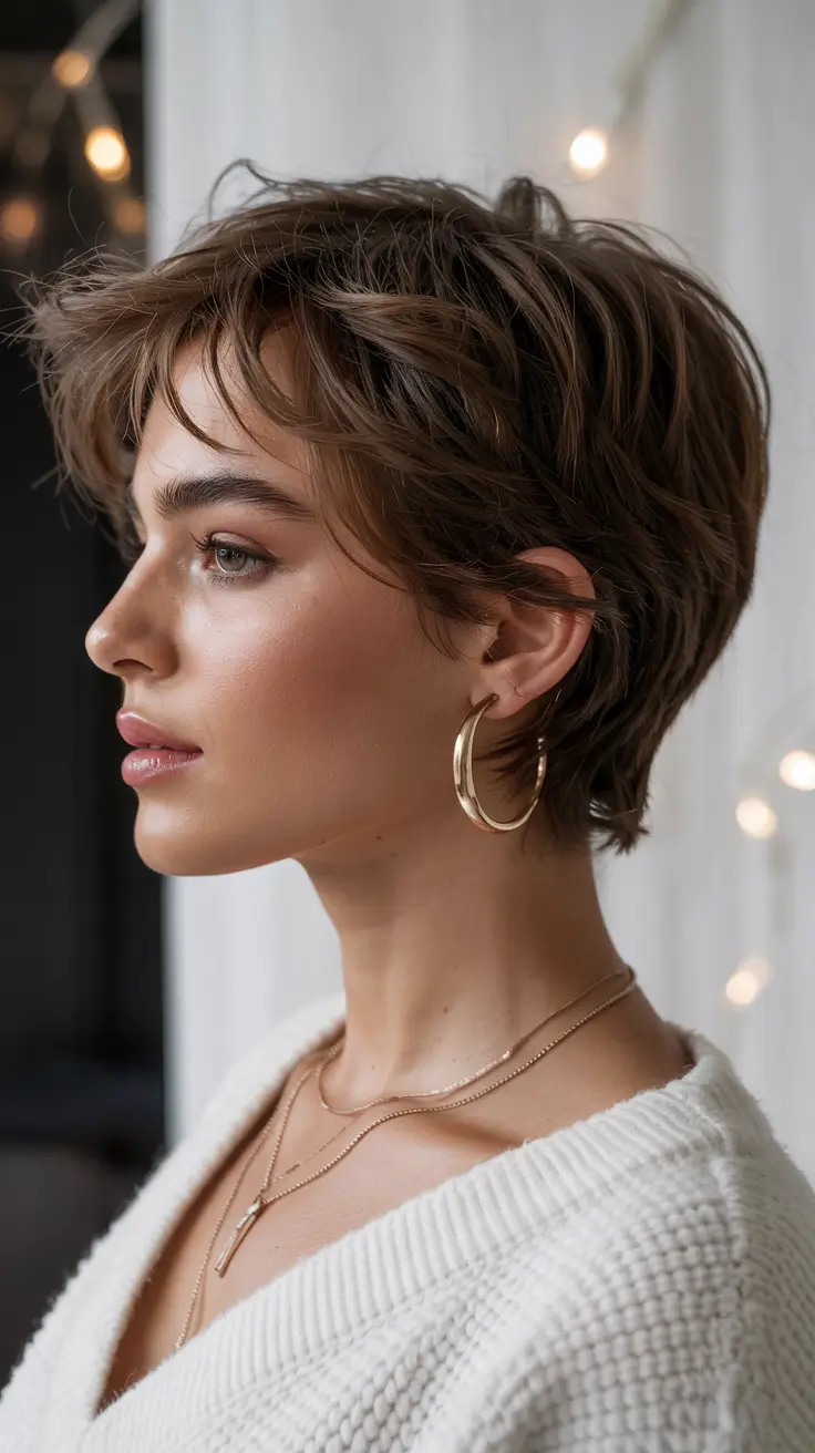 short haircuts for fine hair Chic Tapered Pixie