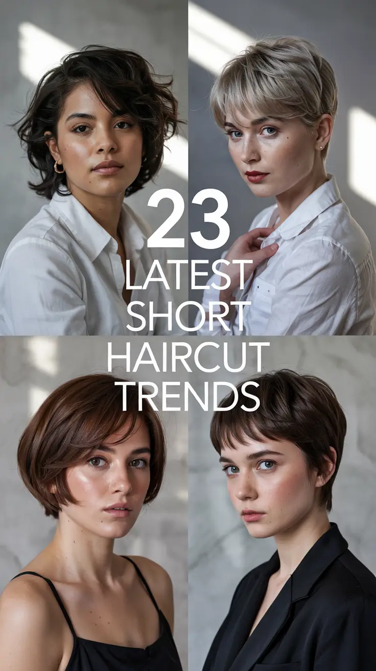 Latest Short Haircut Trends 2026 for Women with Chic Layered Styles
