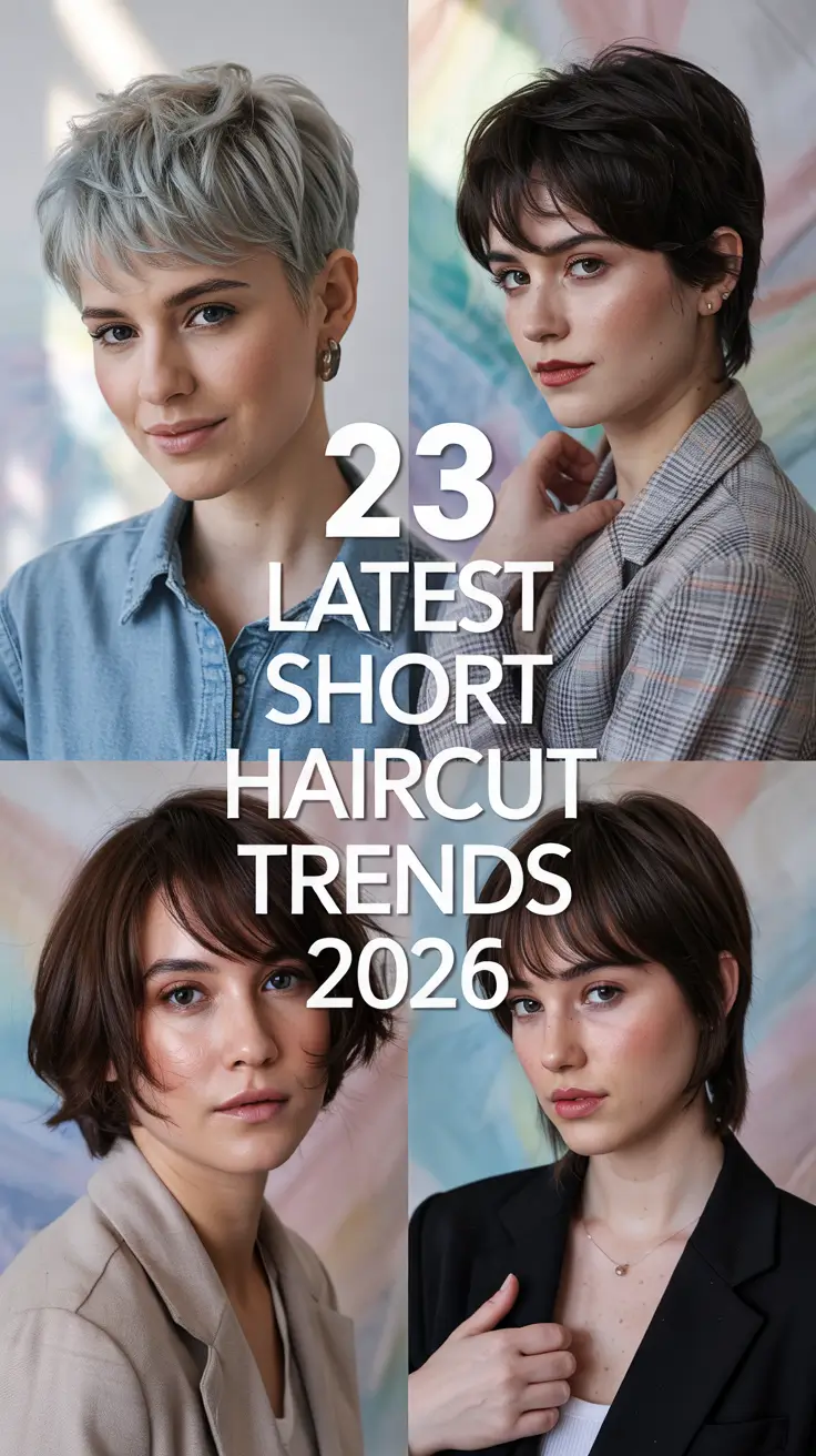 Latest Short Haircut Trends 2026 for Women with Chic Layered Styles