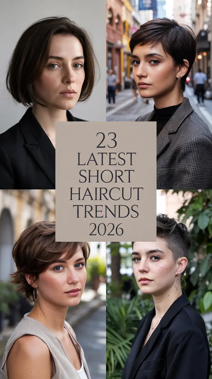 Latest Short Haircut Trends 2026 for Women with Chic Layered Styles