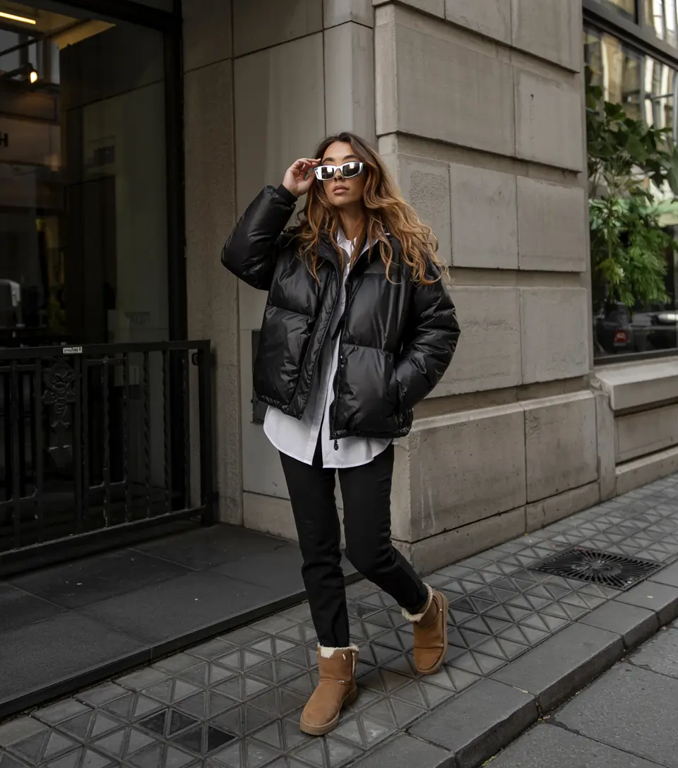 outfits layering winter Urban Puffers & Clean Lines for a New Winter Minimalism