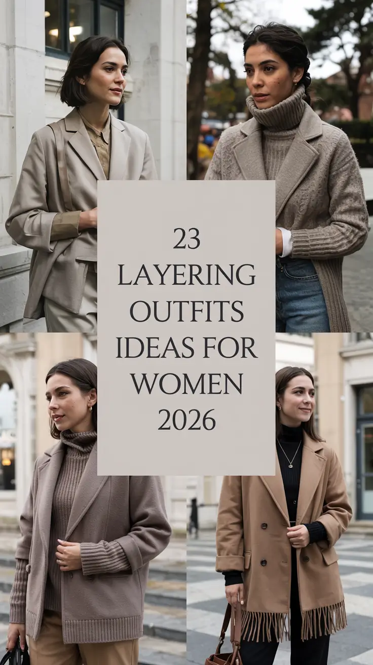 Layering Outfits Ideas for Women 2026: Stylish Layered Looks for Every Season