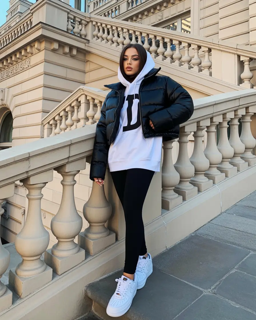 legging outfit inspiration 2026 Modern Sporty Street Energy