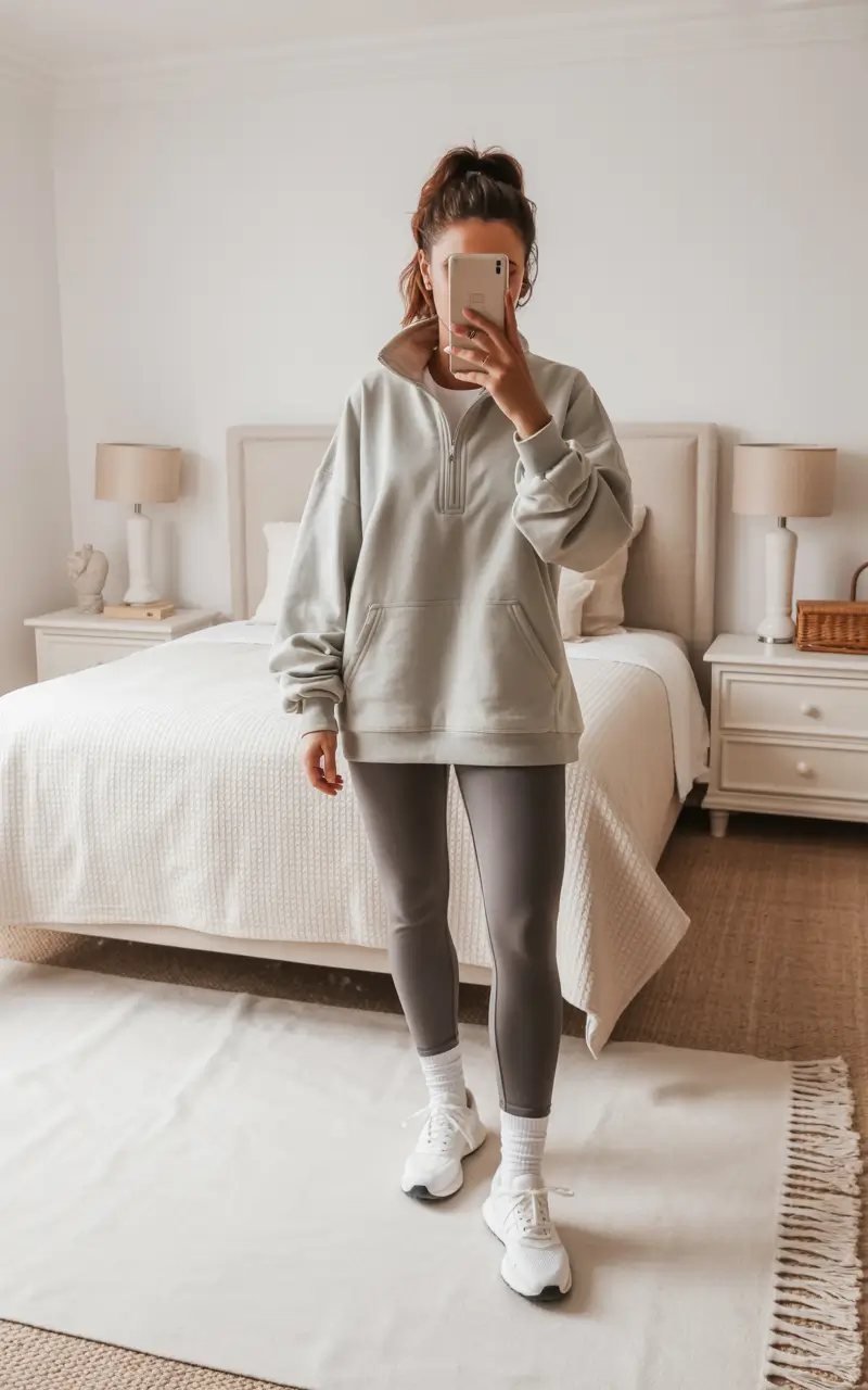 legging outfit inspiration 2026 Greige Comfort Zone