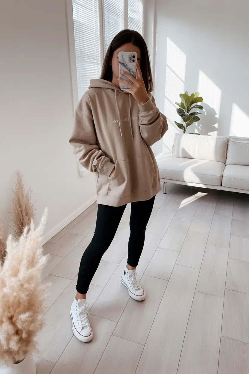 legging outfit inspiration 2026 Classic Street Simplicity