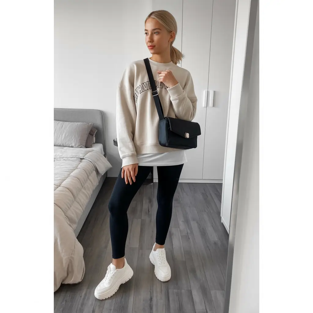 legging outfits cute Sporty Cool with a Classic Edge