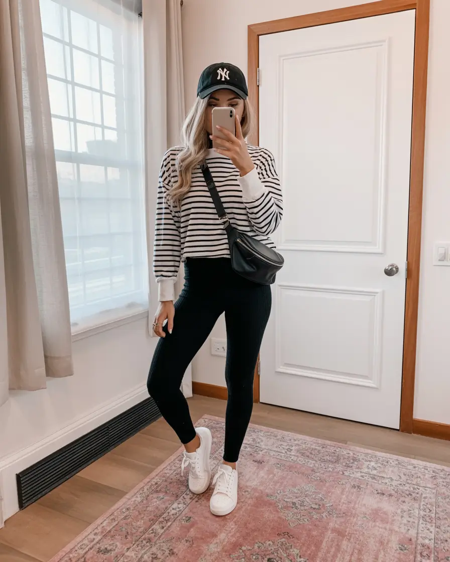 legging outfit inspiration 2026 French-Inspired Street Simplicity