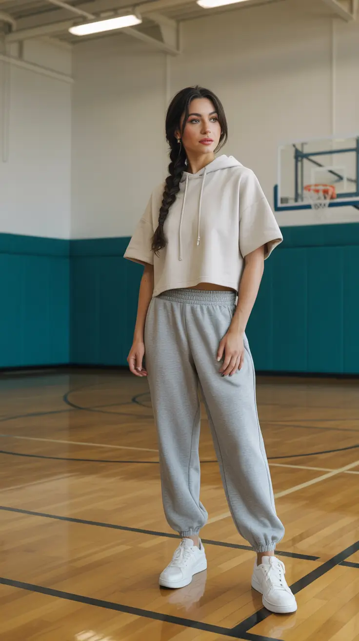 gym outfits for women Neutral Court Vibes