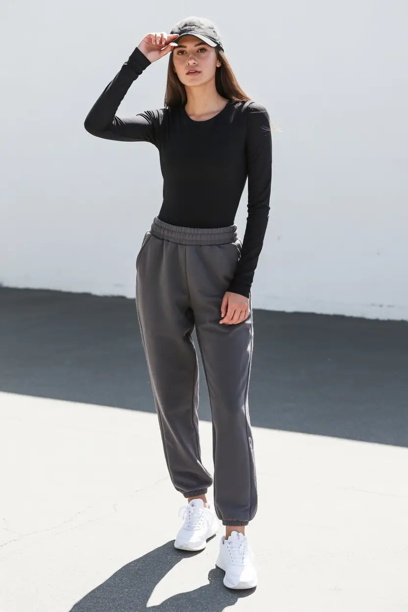 gym outfits aesthetic Sporty Monochrome Energy