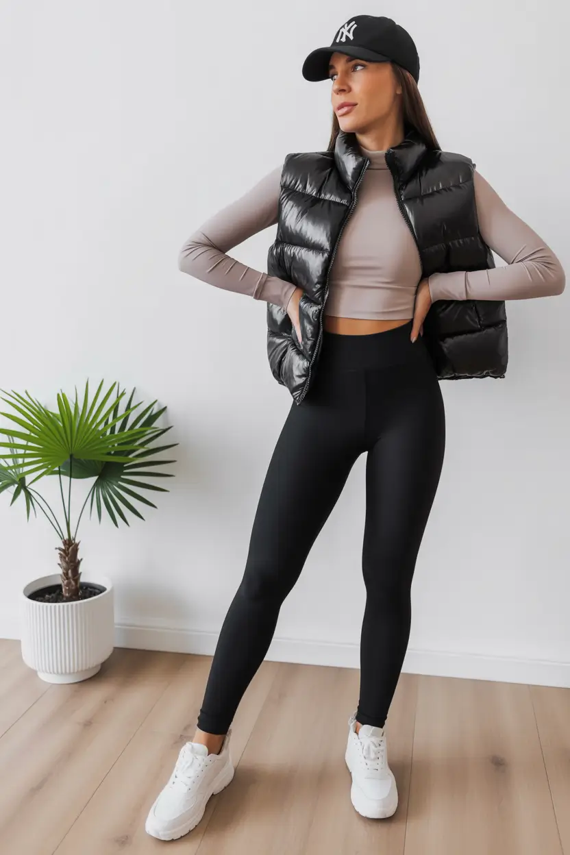 gym outfits winter Quilted Cool Girl