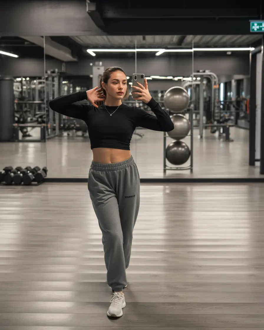 gym outfits aesthetic Grey Zone Confidence