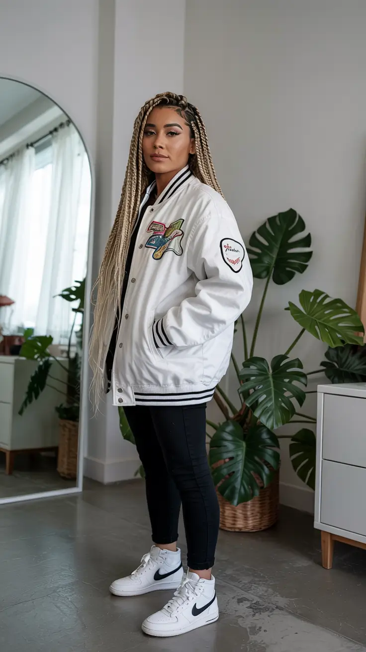 workout outfits women Varsity Vibes Modern Twist