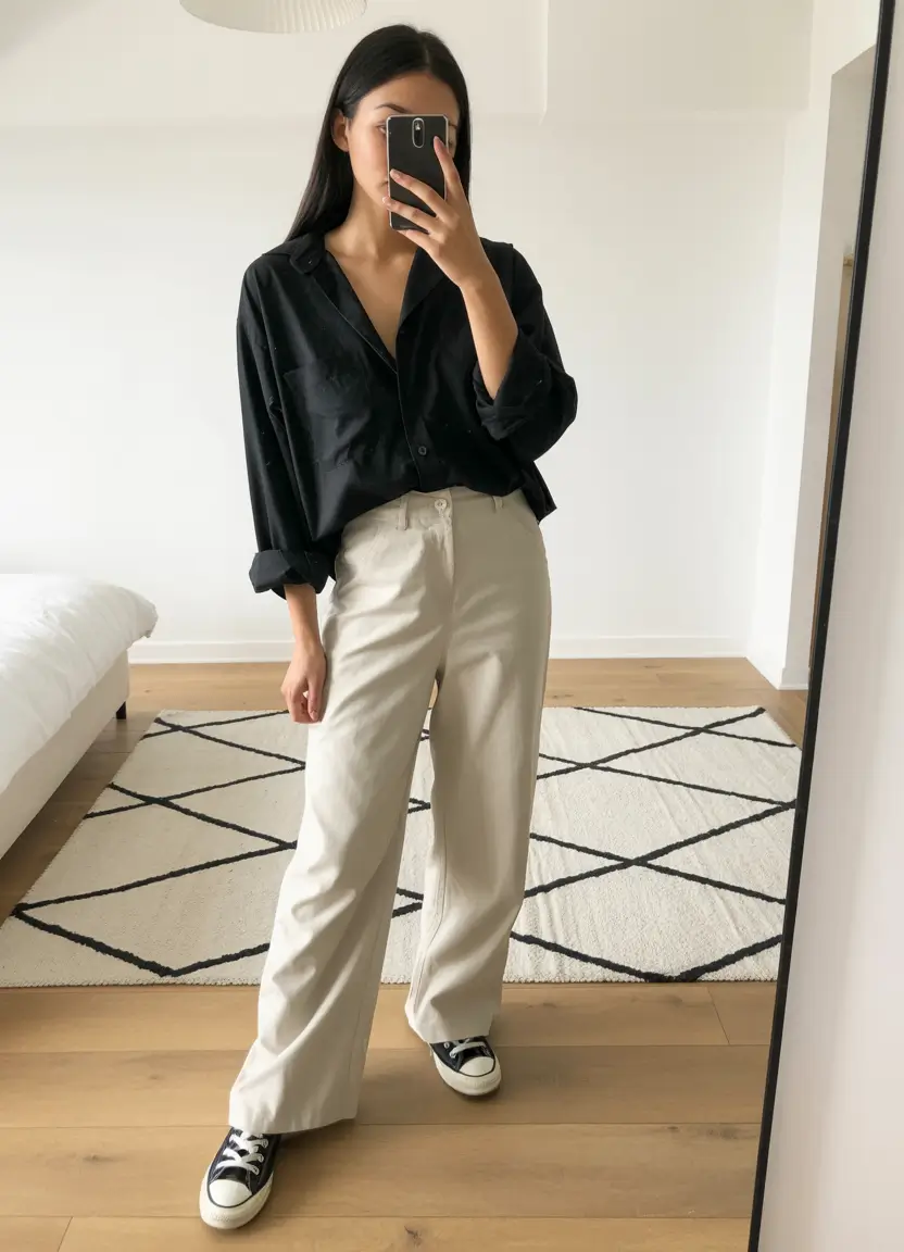 mom outfits aesthetic Minimalist Neutrals for Everyday Ease