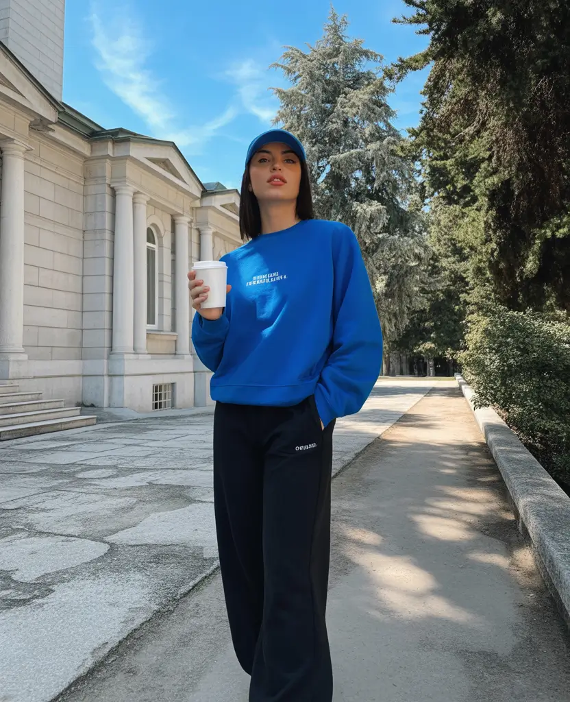 mom outfits casual Bold Blue for Effortless Confidence