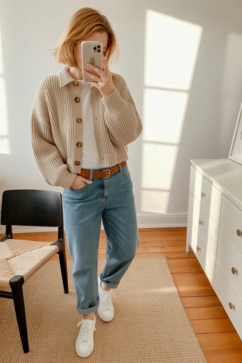 mom outfits 2026 Soft Textures & Timeless Comfort