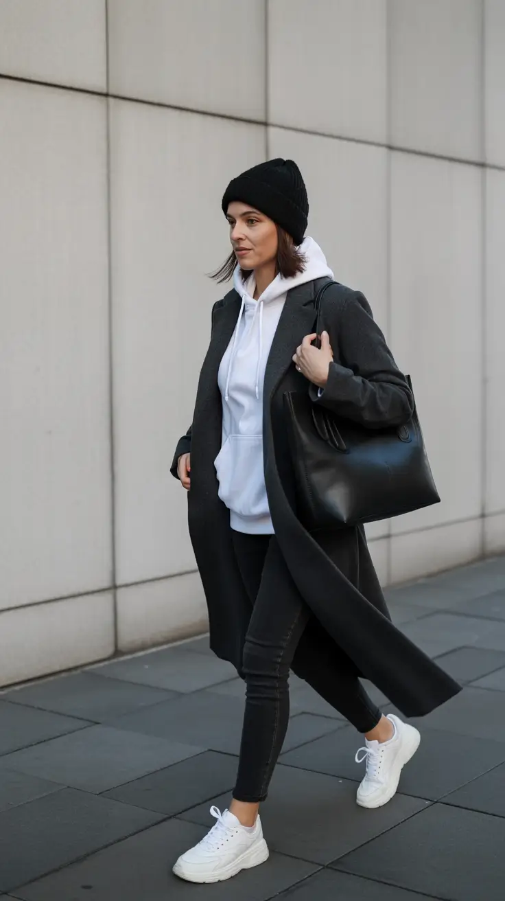 mom outfits winter Street Chic for On-the-Go Days