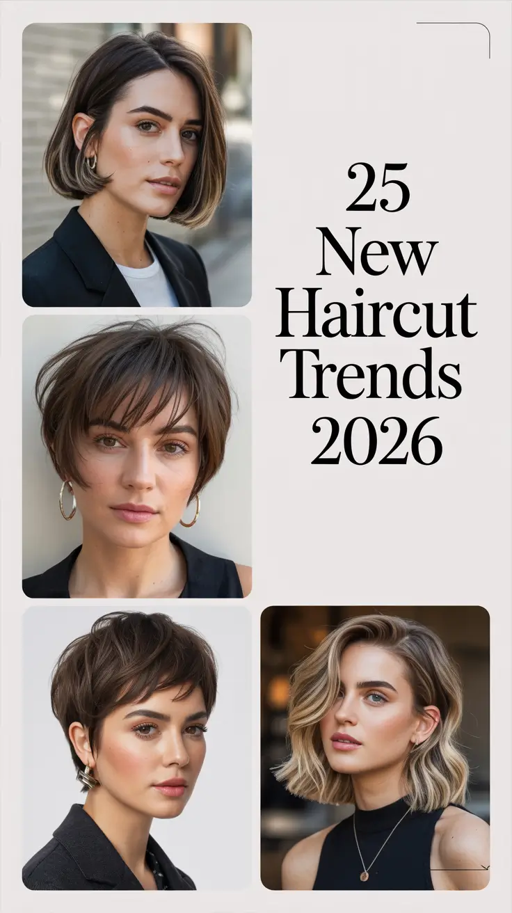 New Haircut Trends 2026: Fresh Haircut Ideas and Modern Styles for Every Face Shape