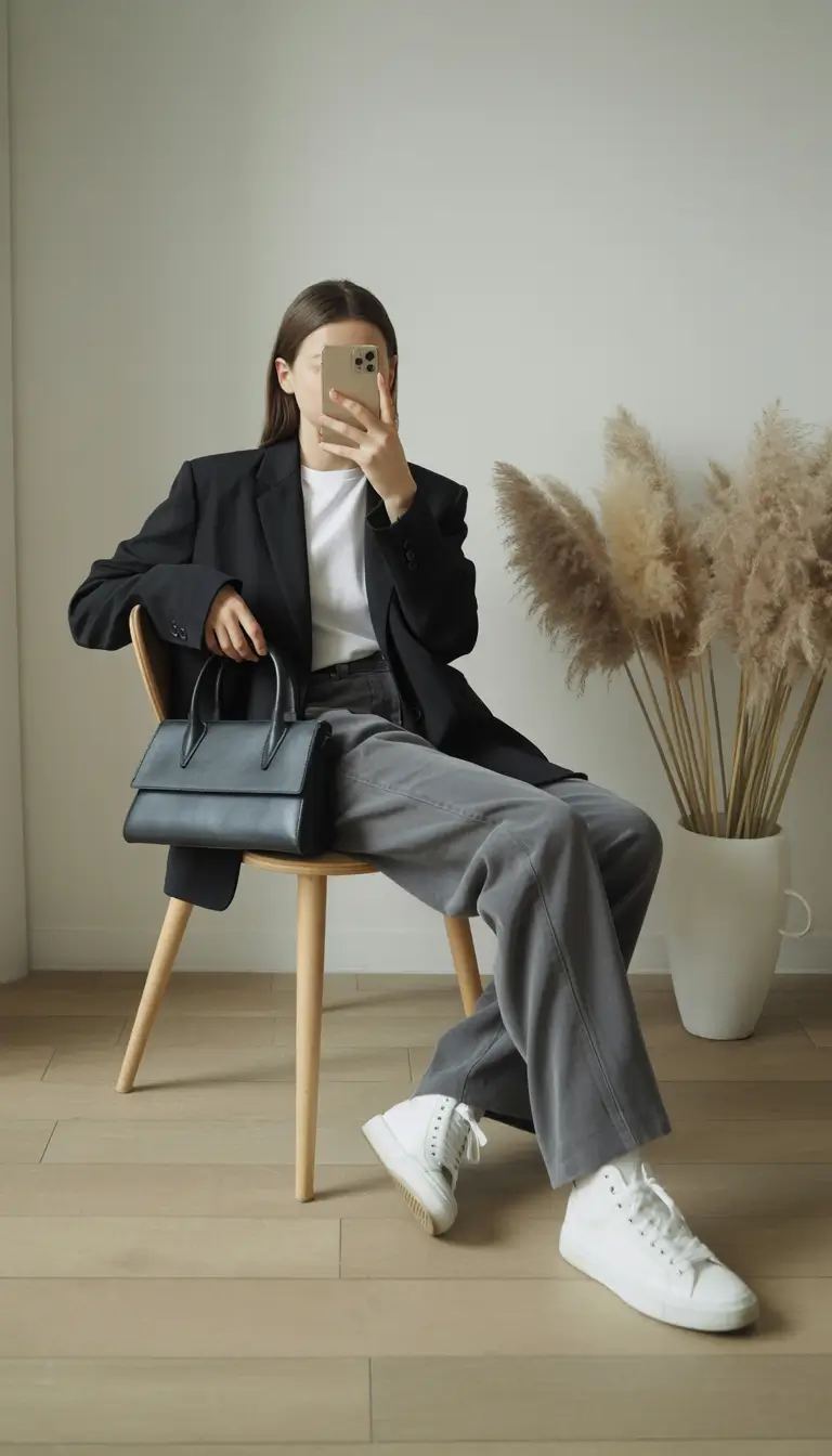 office outfits women Relaxed Structure with Modern Tailoring