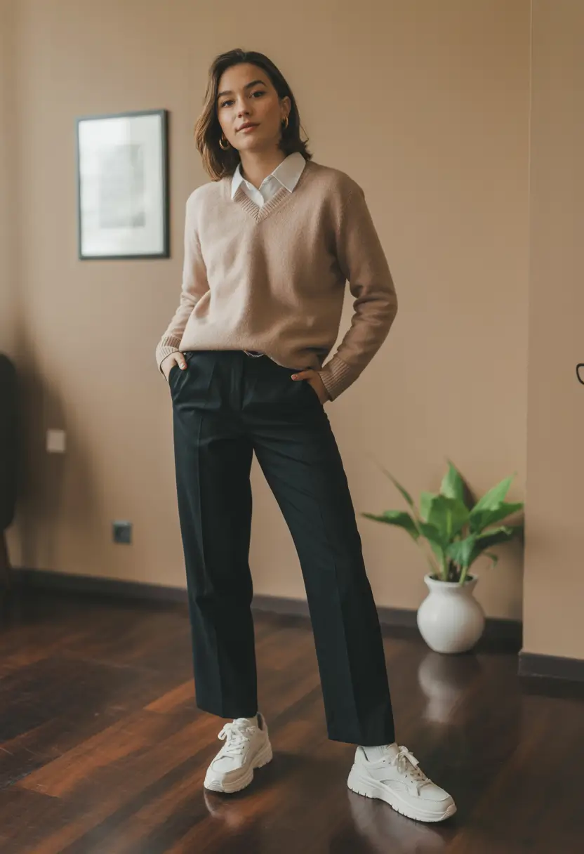 office outfits women Effortless Knit Classic