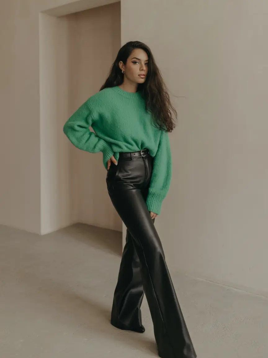 old money outfits for women 2026 Emerald Minimalism With a Winter Edge