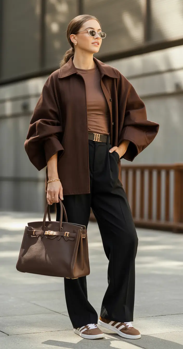 old money outfits for women 2026 Chocolate-Layers-and-Tailored-Ease