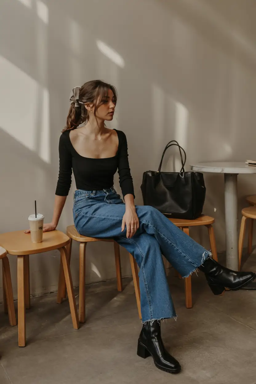 outfits ideas Timeless Denim with a Modern Twist
