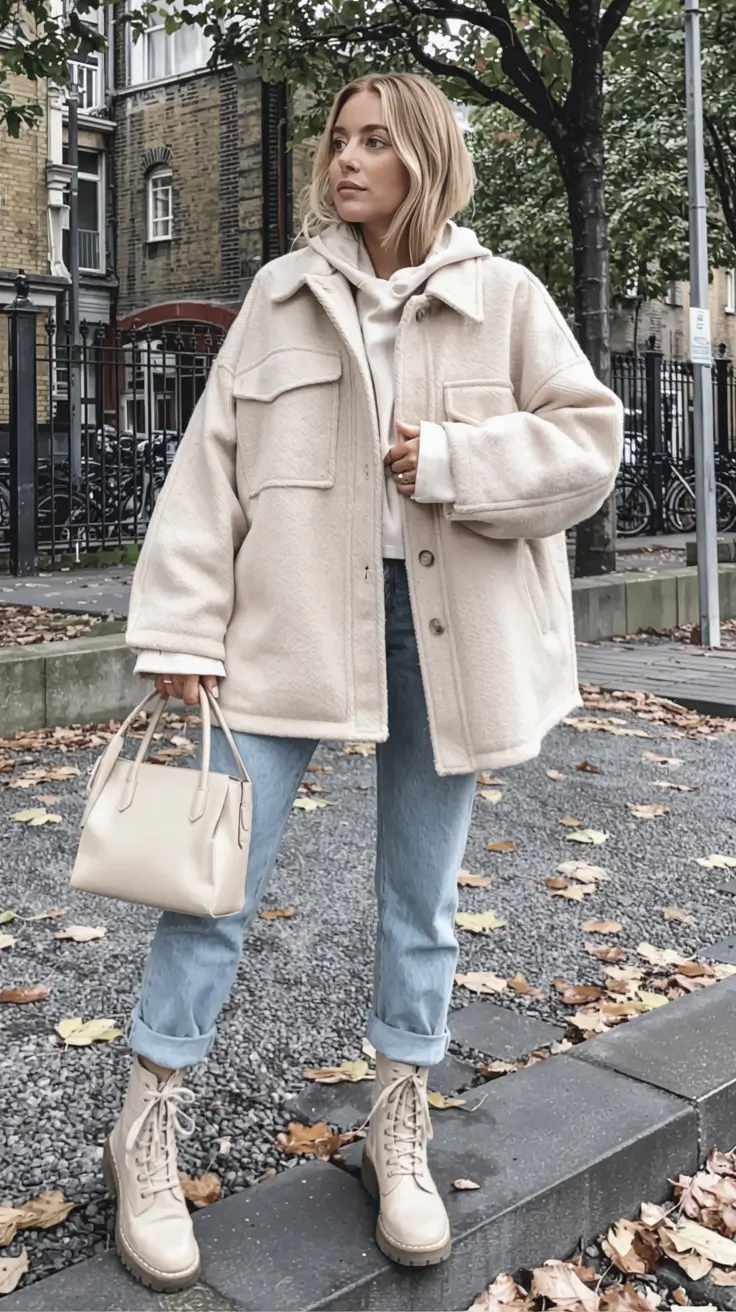 outfits ideas Winter Whites with a Luxe Casual Vibe