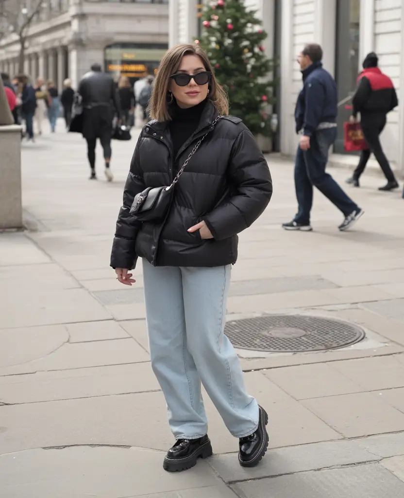 outfits for women over 40 casual City Cool with Black-on-Denim Confidence