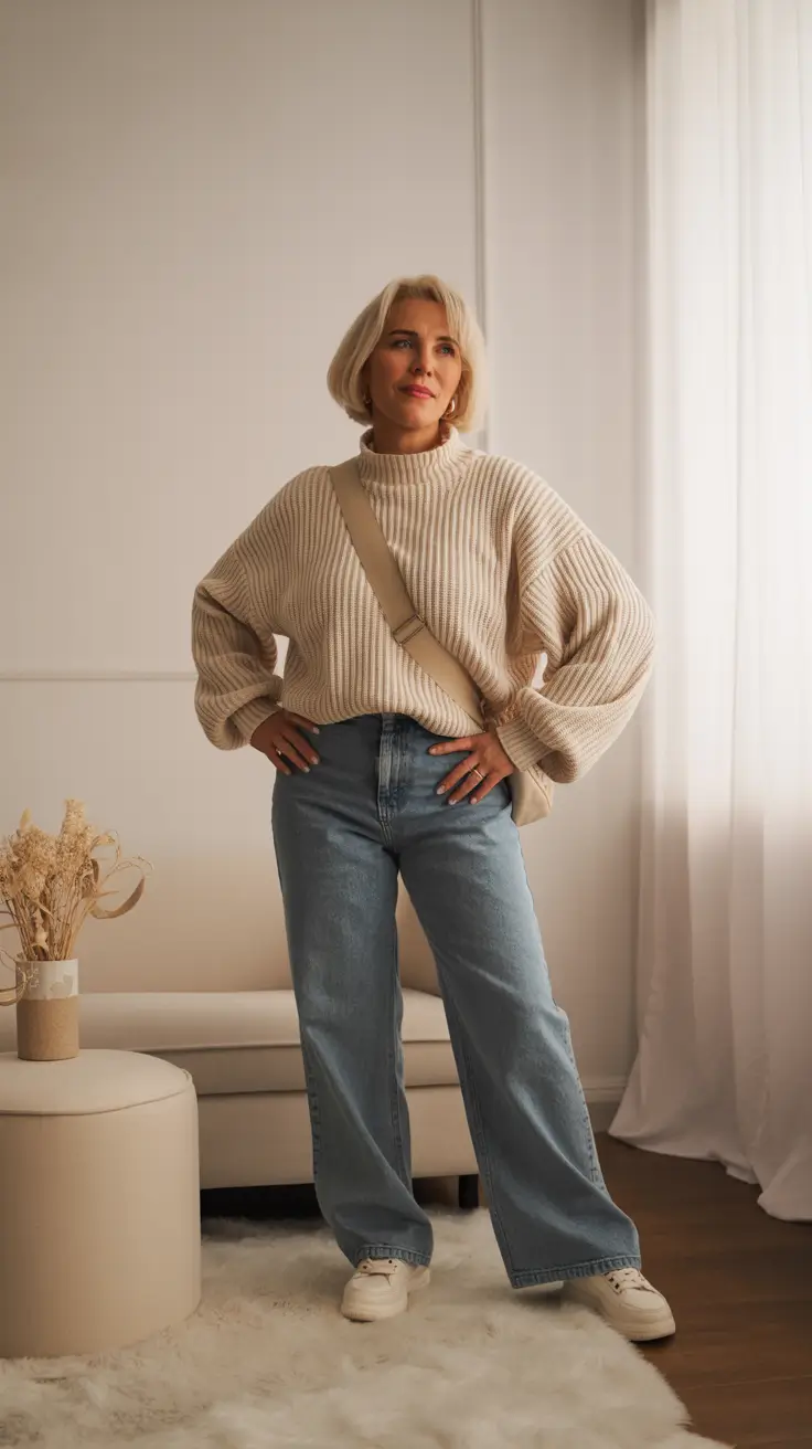 outfits for women over 40 spring 2026 Soft Neutrals Strong Mood