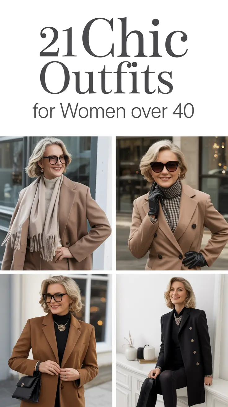 Chic Outfits for Women Over 40 in 2026: Elegant, Casual & Classy Looks to Try This Year
