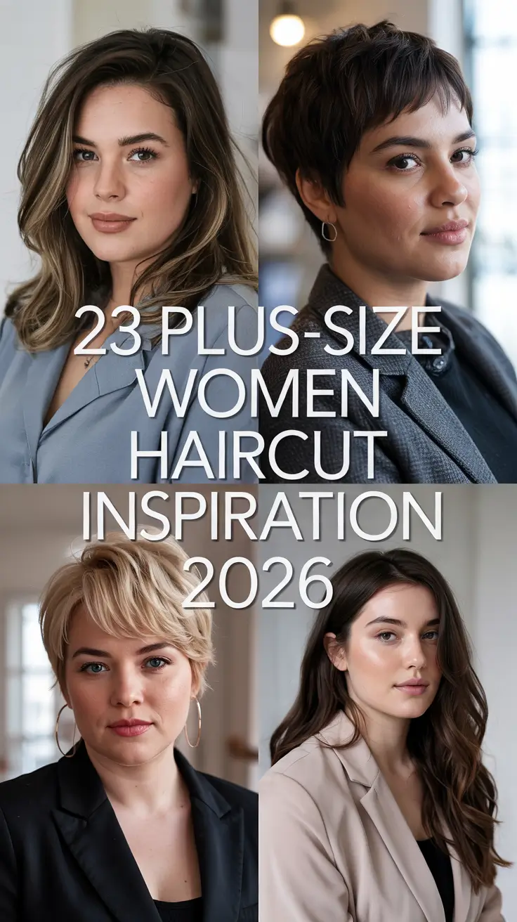 Plus-size Women Haircut Inspiration 2026 — Flattering and Trendy Hair Ideas for Every Face Shape