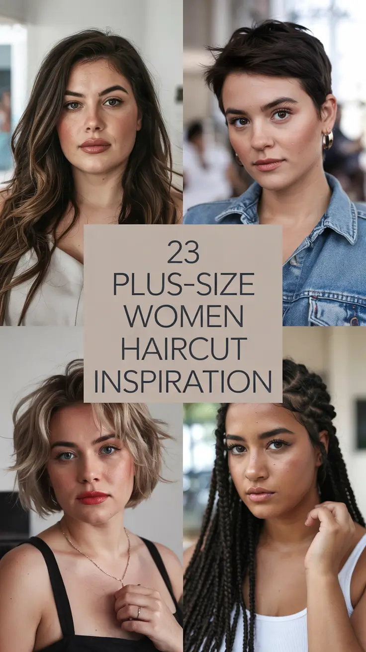 Plus-size Women Haircut Inspiration 2026 — Flattering and Trendy Hair Ideas for Every Face Shape