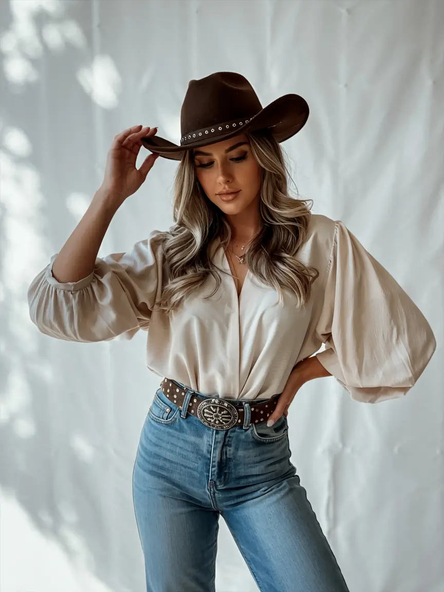 rodeo outfits aesthetic Soft Glam Cowgirl