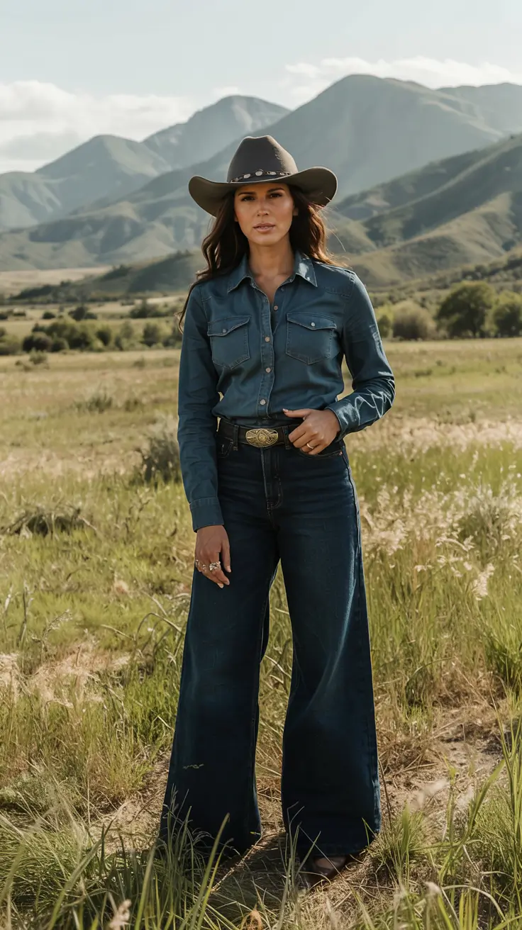 rodeo outfits aesthetic Denim on Denim Done Right