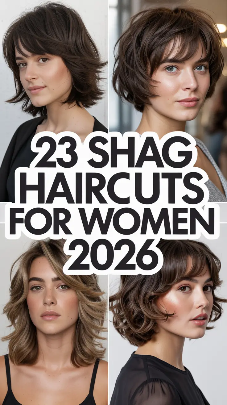 Shag Haircuts for Women 2026: Modern, Soft, and Chic Styles to Try This Year