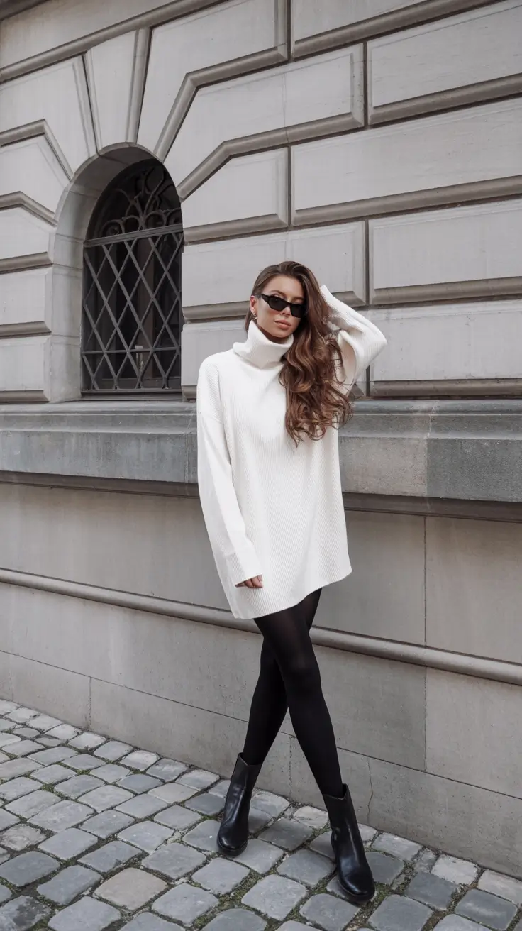 fashion outfits 2026 Soft Luxe Knitwear With a Touch of Urban Grace