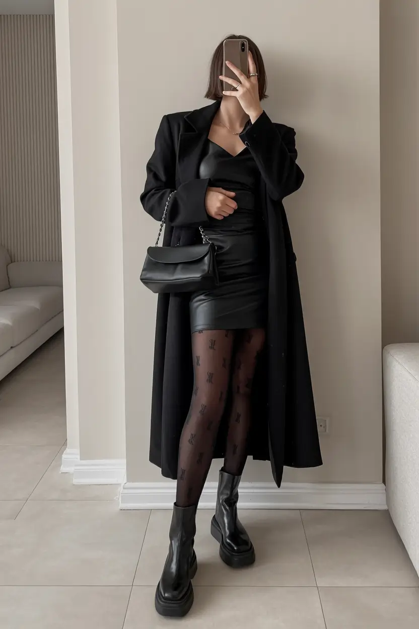 fashion outfits 2026 trends fall Monochrome Night-Out Confidence With 2026 Polish