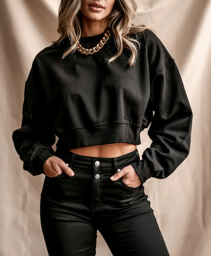 trendy outfits 2026 summer Golden Edge in Black