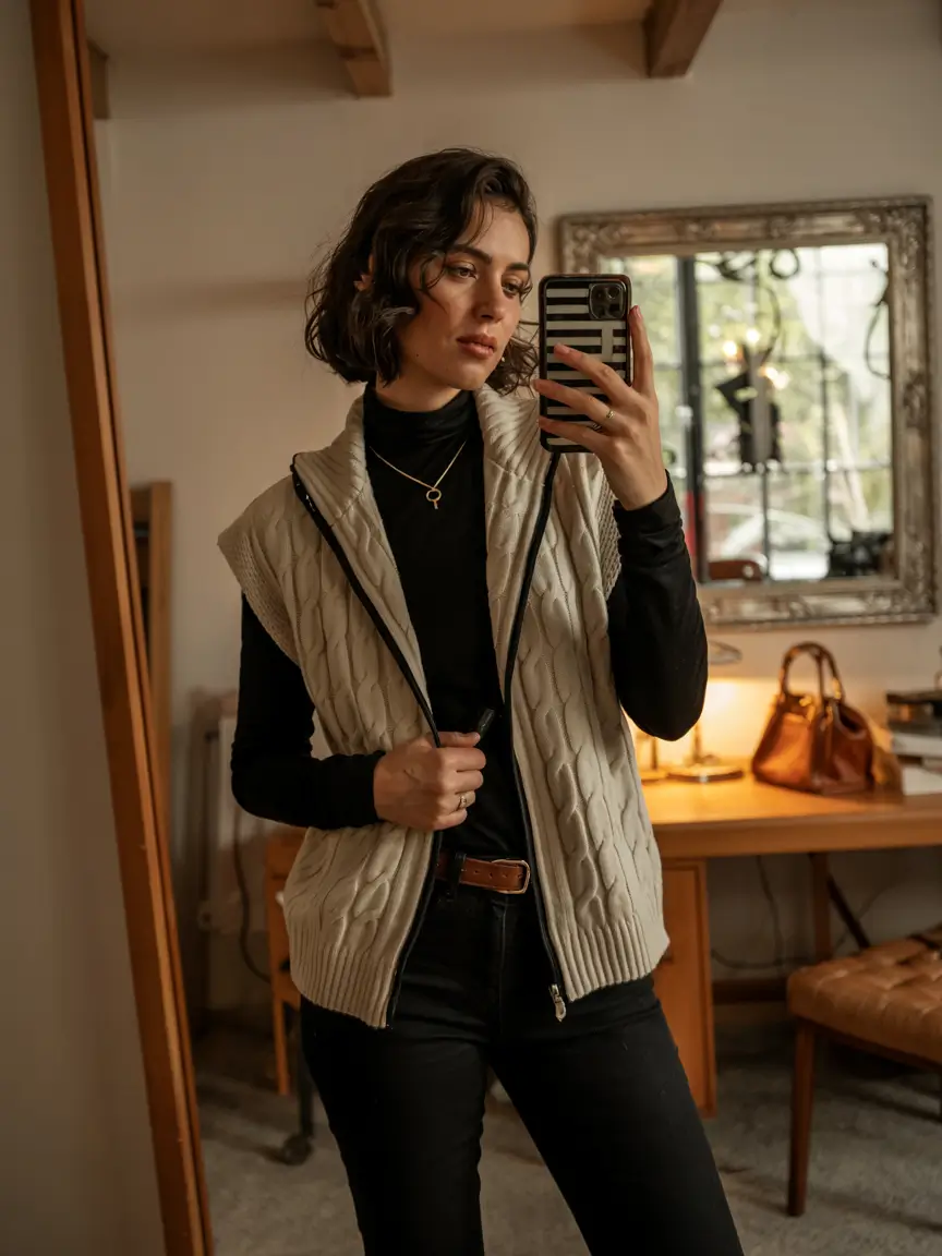 trendy outfits winter 2026 Layered Elegance With a Modern Edge